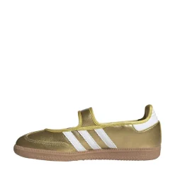Womens adidas Samba Jane Athletic Shoe - Gold Metallic / Cloud White / Gum