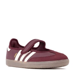 Womens adidas Samba Jane Athletic Shoe - Maroon / Cream White / Gold Metallic