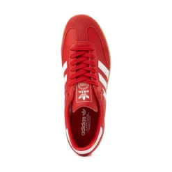Womens adidas Samba OG Athletic Shoe - Better Scarlet / Cloud White / Gold Metallic