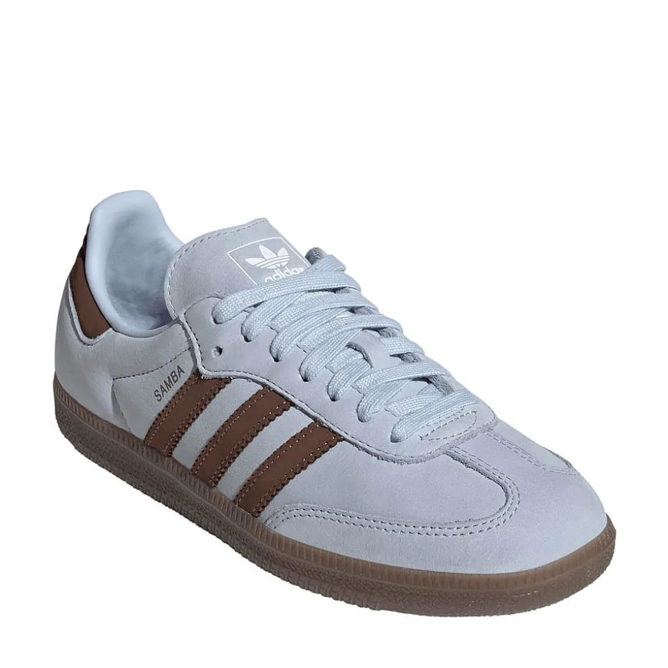 Womens adidas Samba OG Athletic Shoe - Crystal Sky / Earth Strata / Cloud White