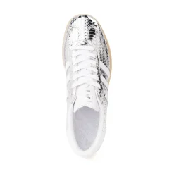 Womens adidas Samba OG Athletic Shoe - Silver Metallic / Cloud White / Gum