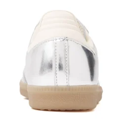 Womens adidas Samba OG Athletic Shoe - Silver Metallic / Silver Metallic / Gum