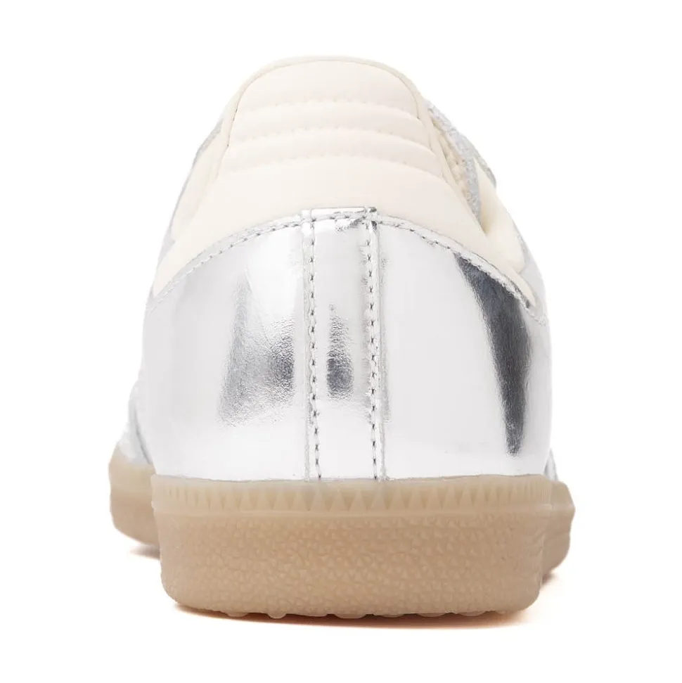 Womens adidas Samba OG Athletic Shoe - Silver Metallic / Silver Metallic / Gum