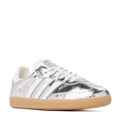 Womens adidas Samba OG Athletic Shoe - Silver Metallic / White / Core White