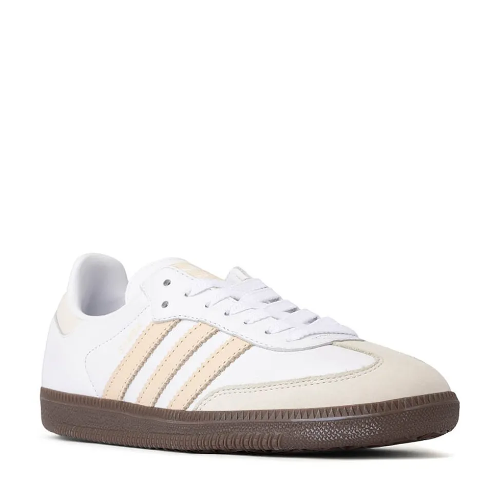 Womens adidas Samba OG Athletic Shoe - White / Sand Strata / Off White