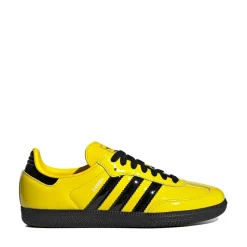 Womens adidas Samba OG Athletic Shoe - Yellow / Core Black / Silver Metallic