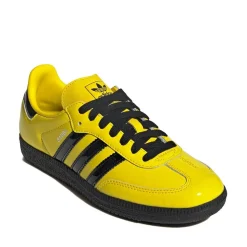 Womens adidas Samba OG Athletic Shoe - Yellow / Core Black / Silver Metallic