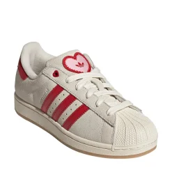 Womens adidas Superstar II Athletic Shoe - Cream White / Better Scarlet / Sandy Pink