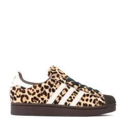 Womens adidas Superstar II Athletic Shoe - Dark Brown / Ivory / Gold Metallic