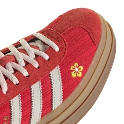Womens adidas x Liberty London Gazelle Bold Athletic Shoe - Better Scarlet / Off White / EQT Yellow