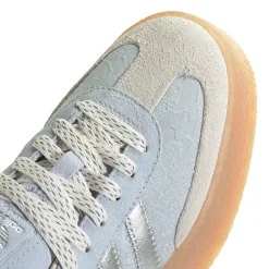 Womens adidas x Liberty London Sambae Athletic Shoe - Crystal Sky / Silver Metallic / Chalk Pearl