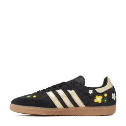 Womens adidas x Liberty London Samba OG Athletic Shoe - Core Black / Gold Metallic / Gum