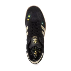 Womens adidas x Liberty London Samba OG Athletic Shoe - Core Black / Gold Metallic / Gum