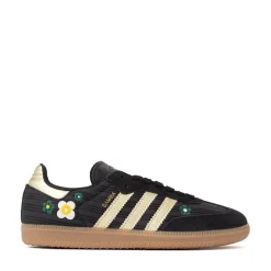 Womens adidas x Liberty London Samba OG Athletic Shoe - Core Black / Gold Metallic / Gum
