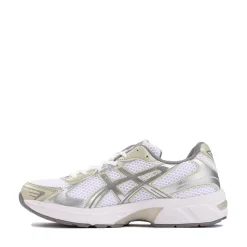 Womens ASICS Gel-1130 Athletic Shoe - White / Dried Leaf Green