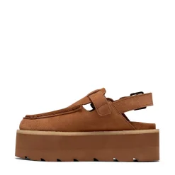 Womens Clarks Meare Easy Elevated Sandal - Tan
