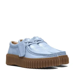 Womens Clarks Torhill Bee Casual Shoe - Light Blue Patent