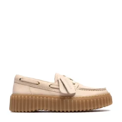 Womens Clarks Torhill Boat Shoe - Cream