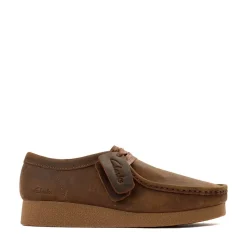 Womens Clarks Wallabee EVO LO Casual Shoe - Beeswax
