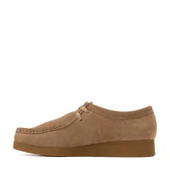 Womens Clarks Wallabee EVO LO Casual Shoe - Dark Sand