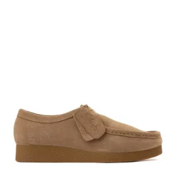 Womens Clarks Wallabee EVO LO Casual Shoe - Dark Sand