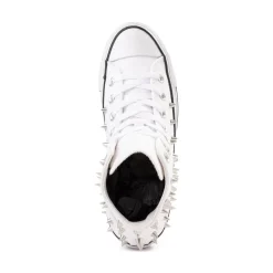 Womens Converse Chuck Taylor All Star Chrome Queen High-Top Sneaker - White