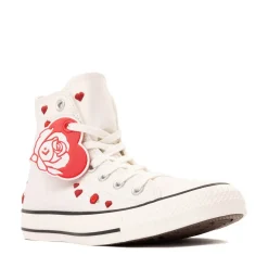Womens Converse Chuck Taylor All Star Hearts And Roses High-Top Sneaker - White