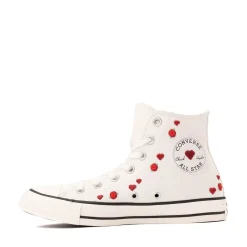 Womens Converse Chuck Taylor All Star Hearts And Roses High-Top Sneaker - White