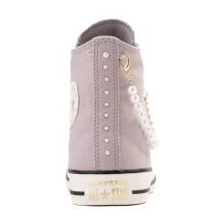 Womens Converse Chuck Taylor All Star High-Top Dressed Up Pearls & Lace Sneaker - Frozen Thistle
