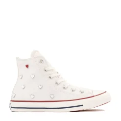 Womens Converse Chuck Taylor All Star High-Top Sneaker - Vintage White / Egret / Days Ahead Red