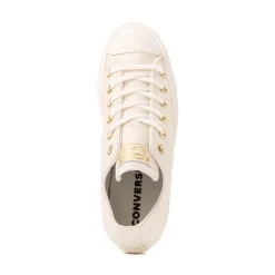 Womens Converse Chuck Taylor All Star Leather Low-Top Sneaker - Egret
