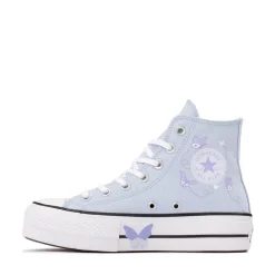Womens Converse Chuck Taylor All Star Lift Butterflies High-Top Sneaker - Blue Supermoon