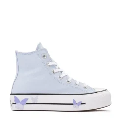 Womens Converse Chuck Taylor All Star Lift Butterflies High-Top Sneaker - Blue Supermoon