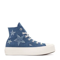 Womens Converse Chuck Taylor All Star Lift Denim High-Top Sneaker - Navy / Egret