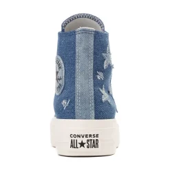 Womens Converse Chuck Taylor All Star Lift Denim High-Top Sneaker - Navy / Egret