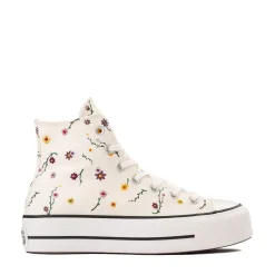 Womens Converse Chuck Taylor All Star Lift High-Top Sneaker - Egret / Floral