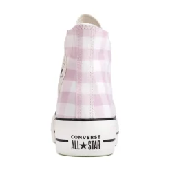 Womens Converse Chuck Taylor All Star Lift High-Top Sneaker - Pink Gingham