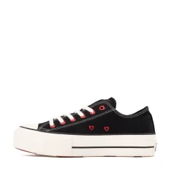 Womens Converse Chuck Taylor All Star Lift Low-Top Sneaker - Black / Egret / Days Ahead Red