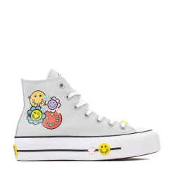 Womens Converse Chuck Taylor All Star Lift Smiley High-Top Sneaker - You Dew You