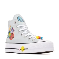 Womens Converse Chuck Taylor All Star Lift Smiley High-Top Sneaker - You Dew You