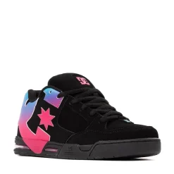Womens DC Command Skate Shoe - Black / Pink / Blue