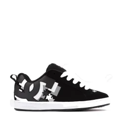 Womens DC Court Graffik 3D Skate Shoe - Black / White / Grey