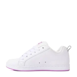 Womens DC Court Graffik 3D Skate Shoe - White / Lavender