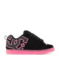 Womens DC Court Graffik Skate Shoe - Black / Pink