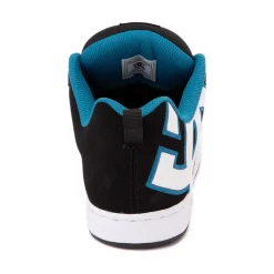 Womens DC Court Graffik Skate Shoe - Black / White / Emerald
