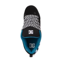 Womens DC Court Graffik Skate Shoe - Black / White / Emerald