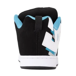 Womens DC Court Graffik Skate Shoe - Black / White / Teal