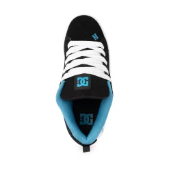 Womens DC Court Graffik Skate Shoe - Black / White / Teal