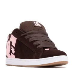 Womens DC Court Graffik Skate Shoe - Brown / Pink