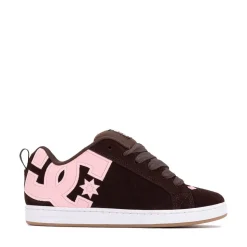 Womens DC Court Graffik Skate Shoe - Brown / Pink